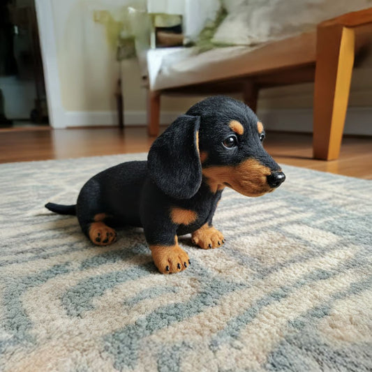 Lifelike Dachshund Puppy Toy