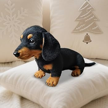 Lifelike Dachshund Puppy Toy